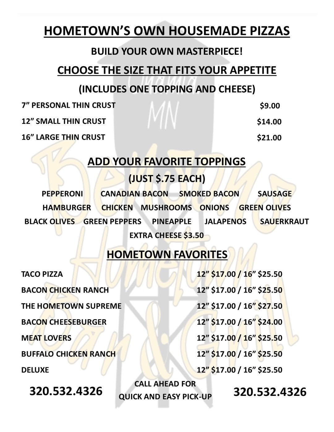 New Menu